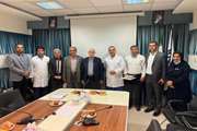 مراسم تودیع رئیس پیشین و معارفه رئیس جدید امور مالی بیمارستان ضیائیان برگزار شد